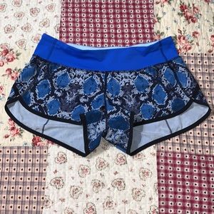 Lululemon speed shorts